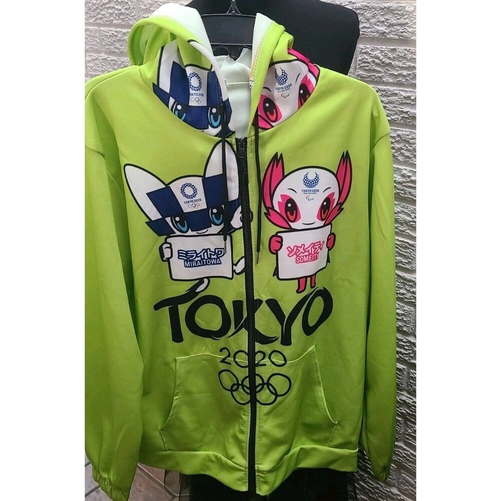 Elevate Tokyo 2020 Miraitowa Athletic Jacket Green Large